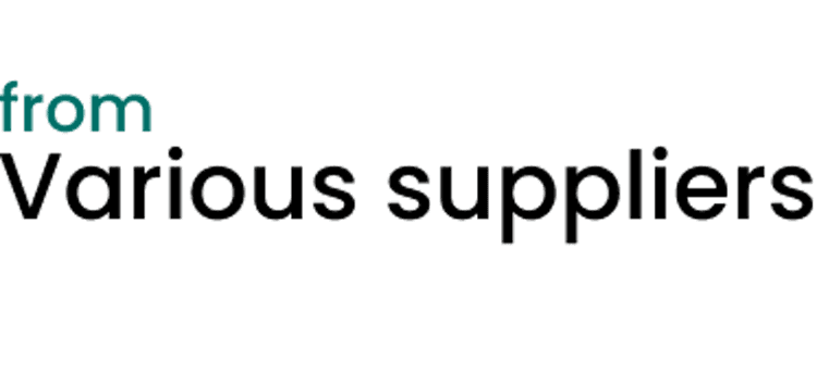 Various suppliers