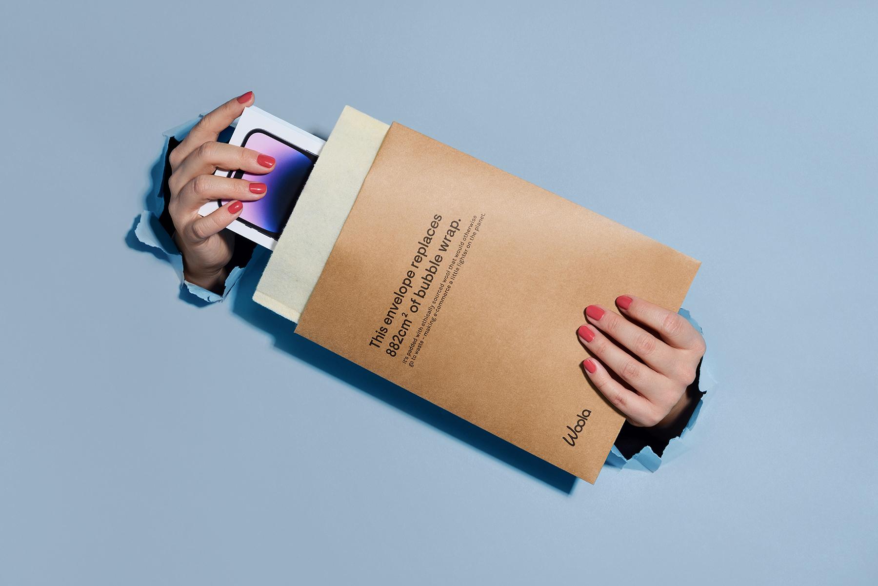 Waste wool padded envelope - Image 2